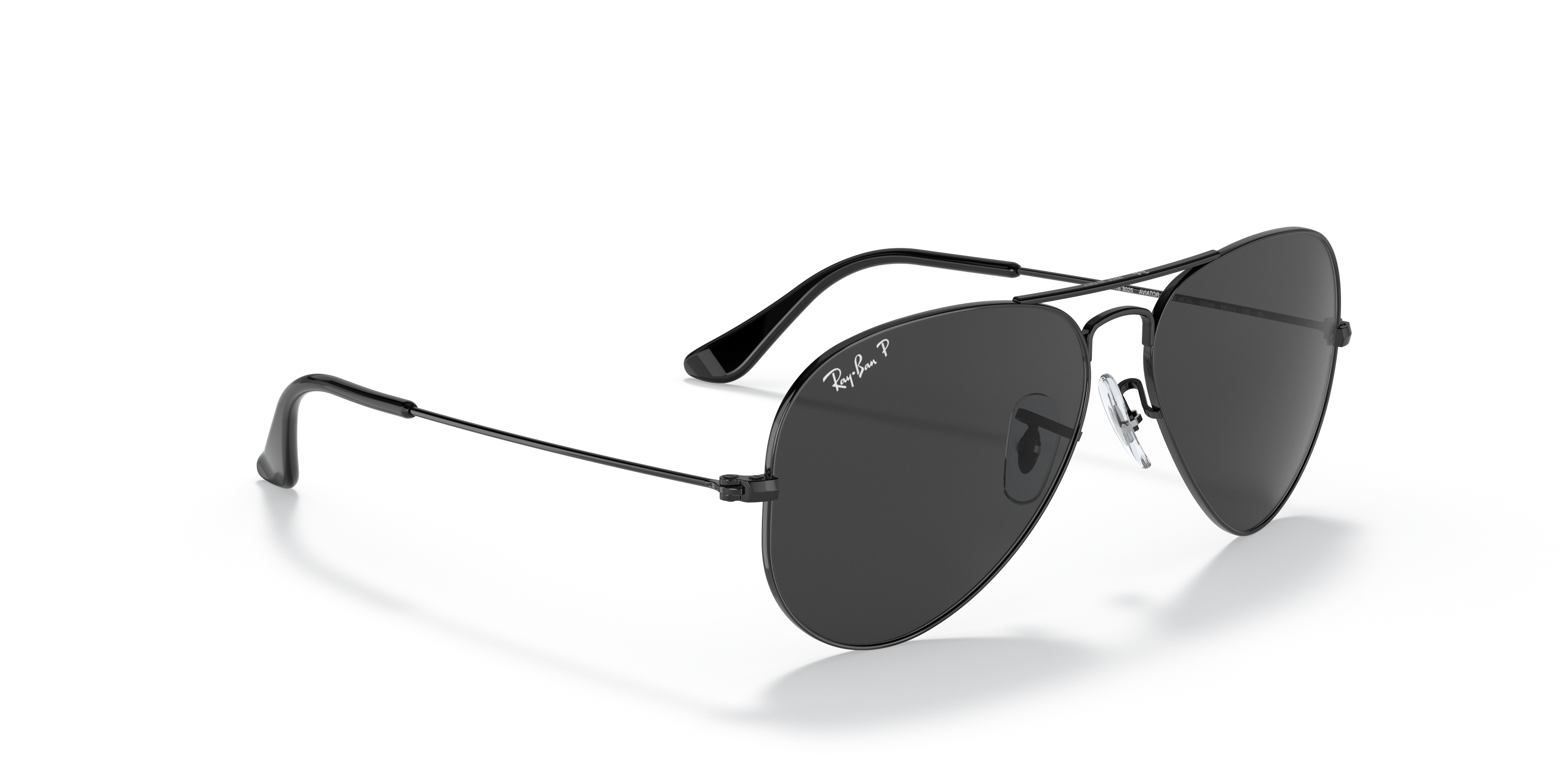 black ray ban aviators polarized