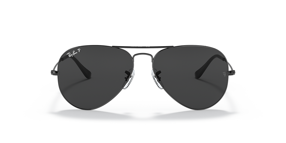 Ray-Ban RB3025 Total Black 58 Polarized Black Black Polarized Sunglasses | Hut USA