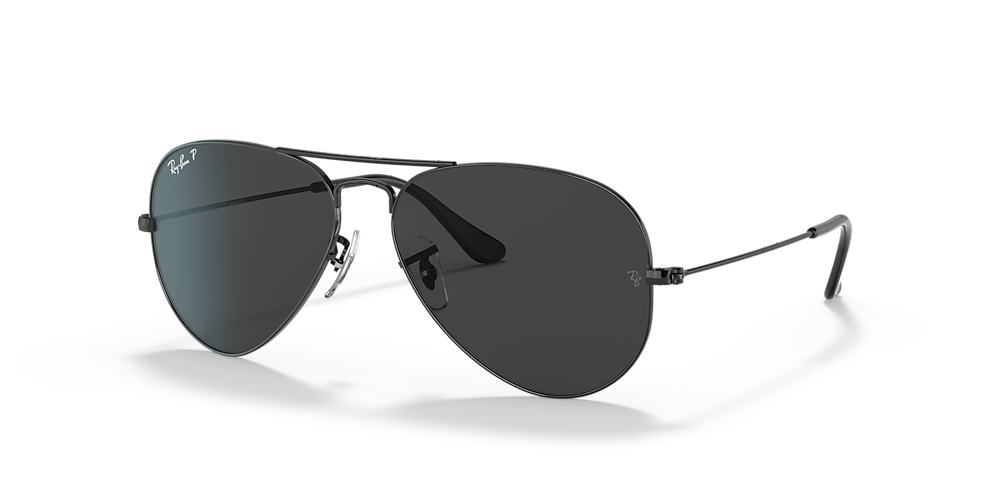 Ray Ban RB3025 Aviator Total Black Sunglasses