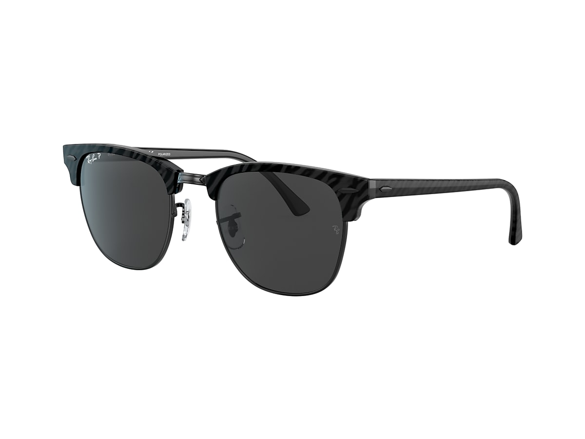 Ray-Ban RB3016 Clubmaster Classic 51 Black & Black Polarized Sunglasses |  Sunglass Hut USA