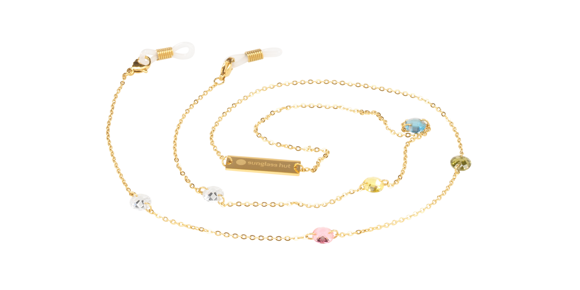 Sunglass Hut Collection Unisex 6-Stones Chain - Frame color: Havana, Lens color: