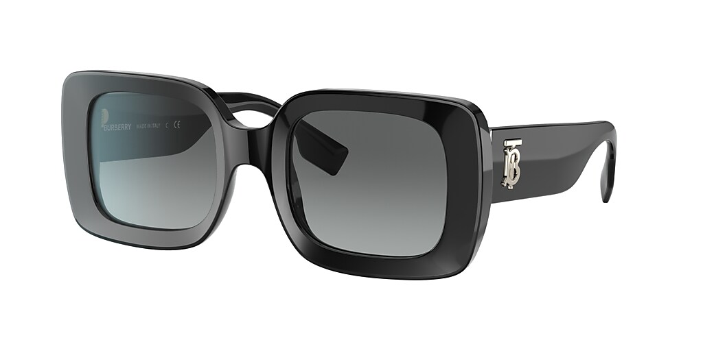 Burberry BE4327 Delilah 51 Grey Gradient & Black Sunglasses | Sunglass ...