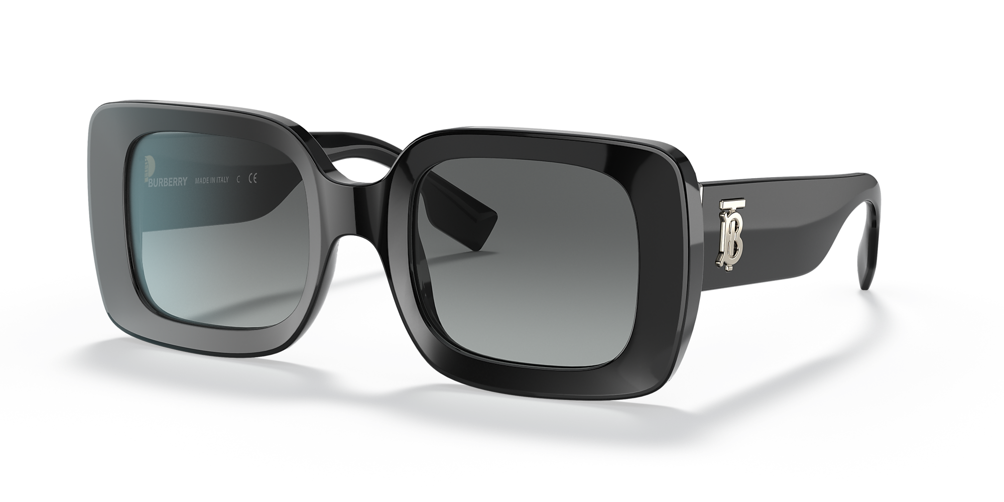 Burberry BE4327 Delilah 51 Grey Gradient & Black Sunglasses Sunglass