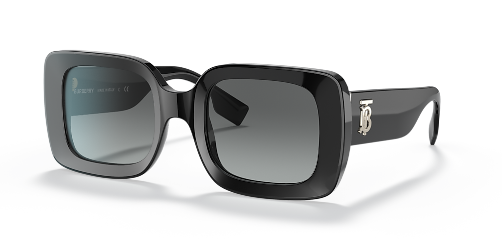 Burberry BE4327 Delilah 51 Grey Gradient & Black Sunglasses | Sunglass Hut  USA