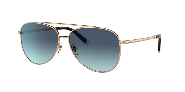 Tiffany & Co. TF3074 59 Blue Gradient & Rubedo Sunglasses 
