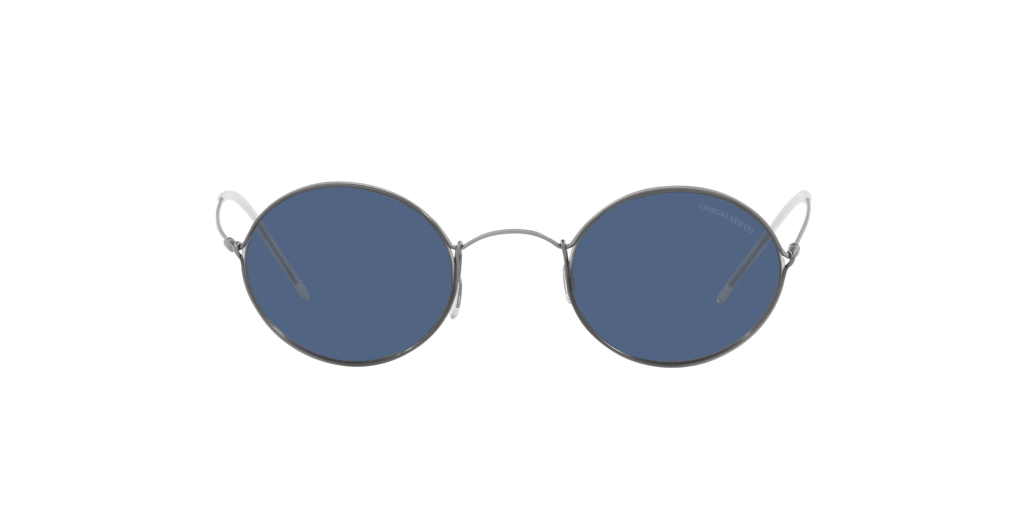 Giorgio Armani Ar6115t Grey Sunglasses In Dark Blue | ModeSens