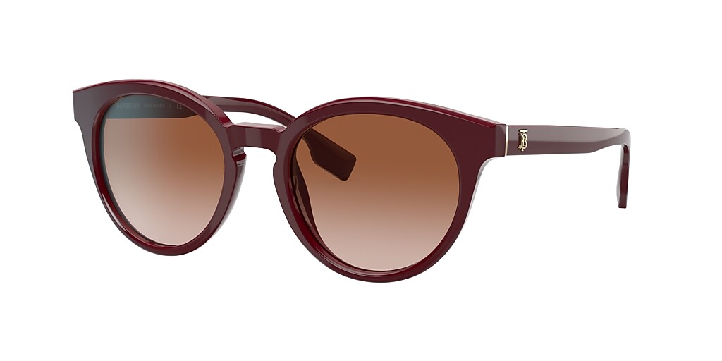 Burberry BE4326F Amelia 55 Gradient Brown & Bordeaux Sunglasses