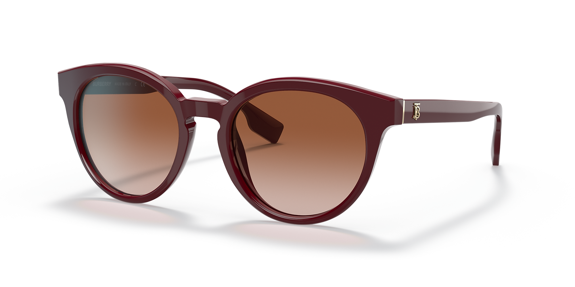 Burberry BE4326F Amelia 55 Gradient Brown & Bordeaux Sunglasses