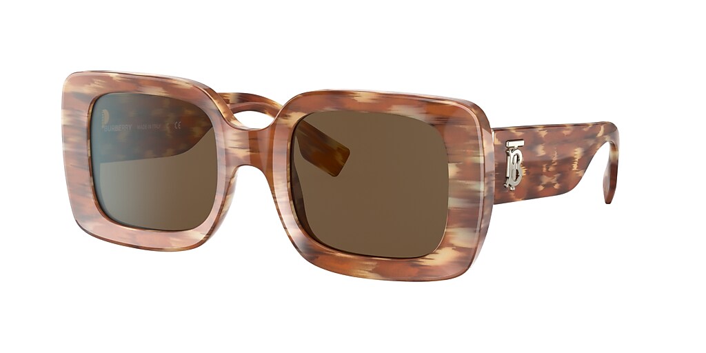 Burberry BE4327 Delilah 51 Brown & Brown Sunglasses | Sunglass Hut ...