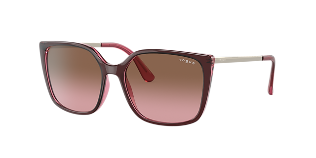 Vogue Eyewear VO5353S 54 Pink Gradient Brown & Top Red On