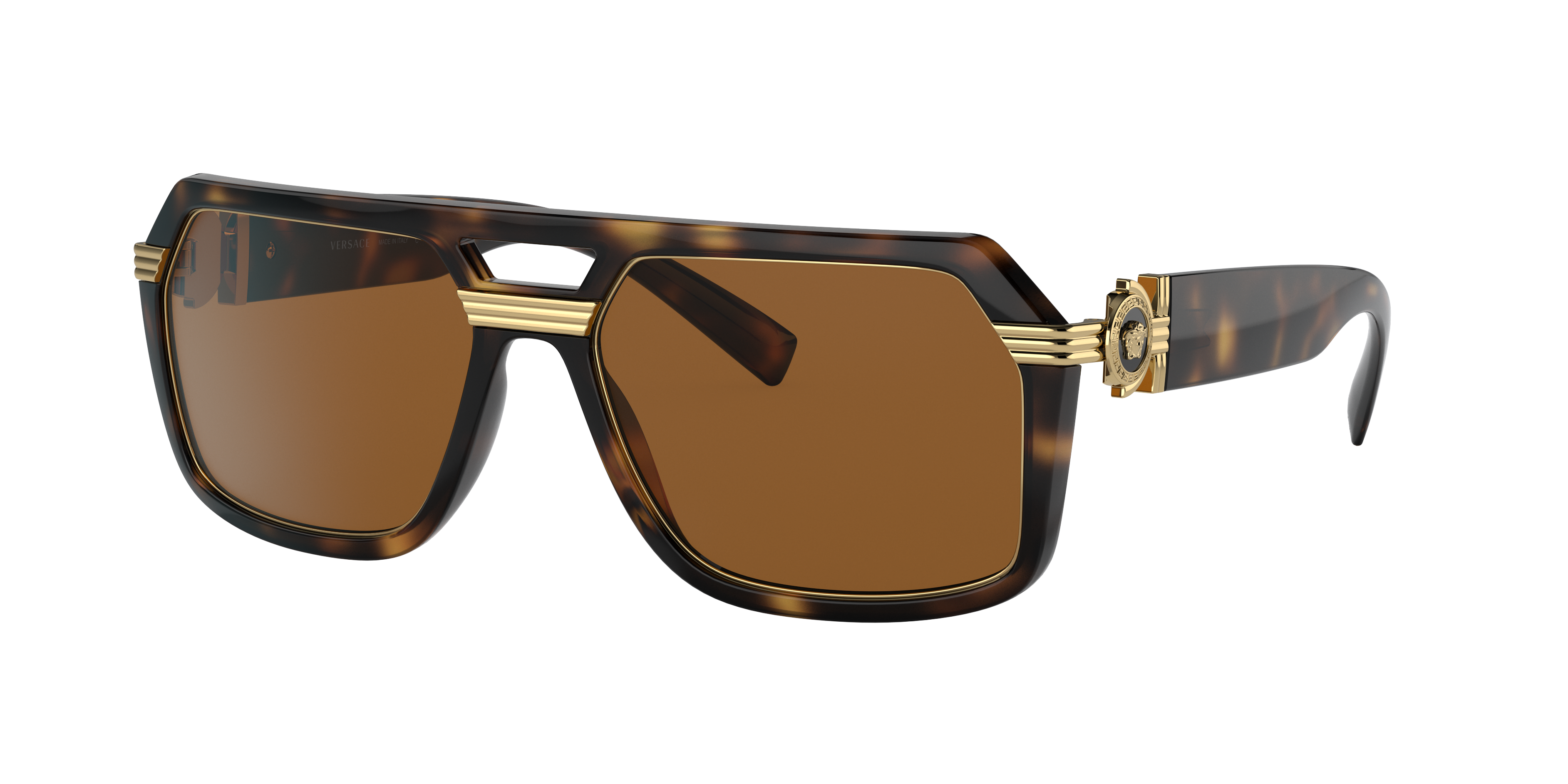 Versace Man Sunglasses Ve4399 In Dark Brown