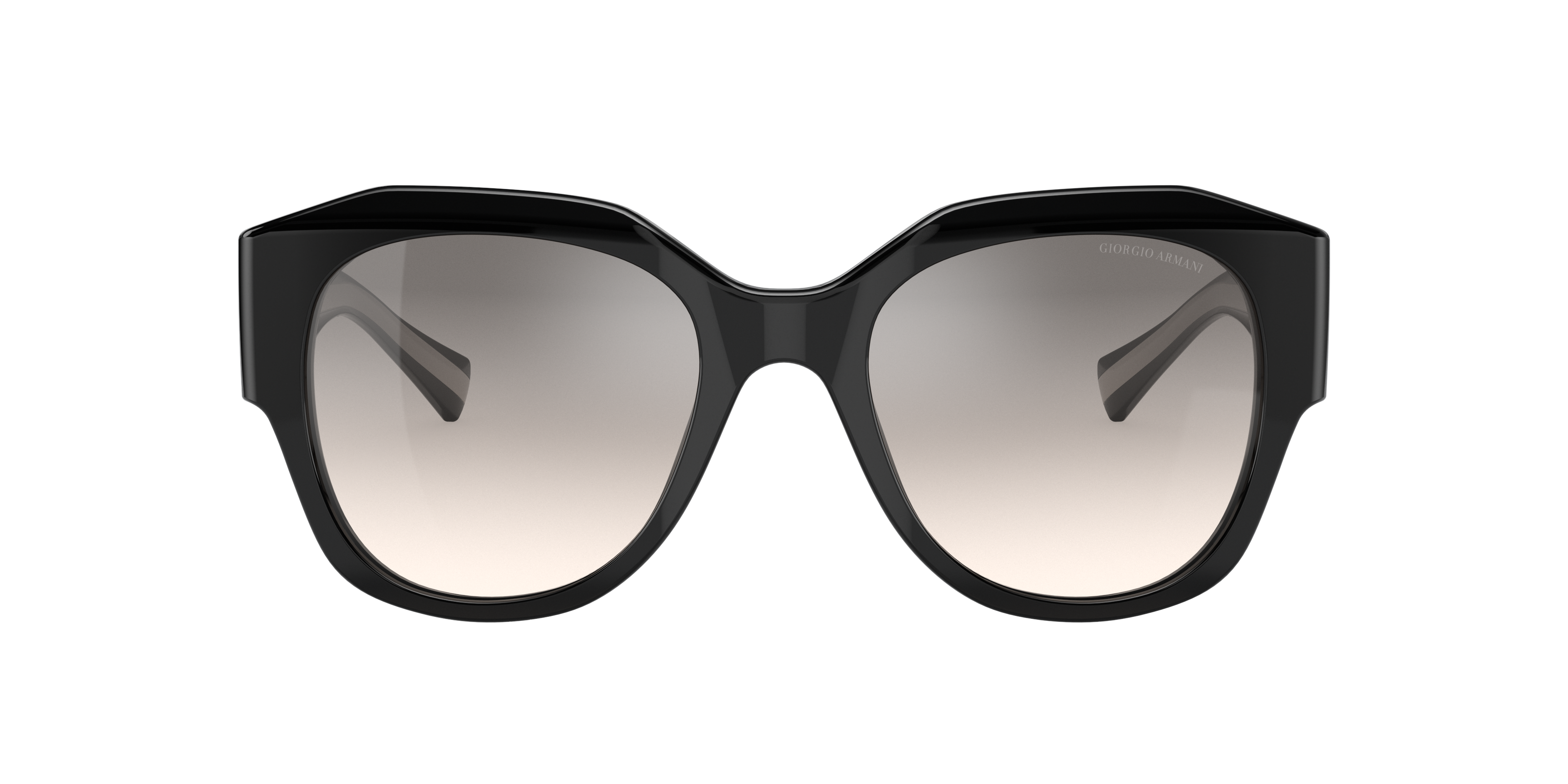 Giorgio Armani Woman Sunglass Ar8140 In Gradient Brown Mirror Silver