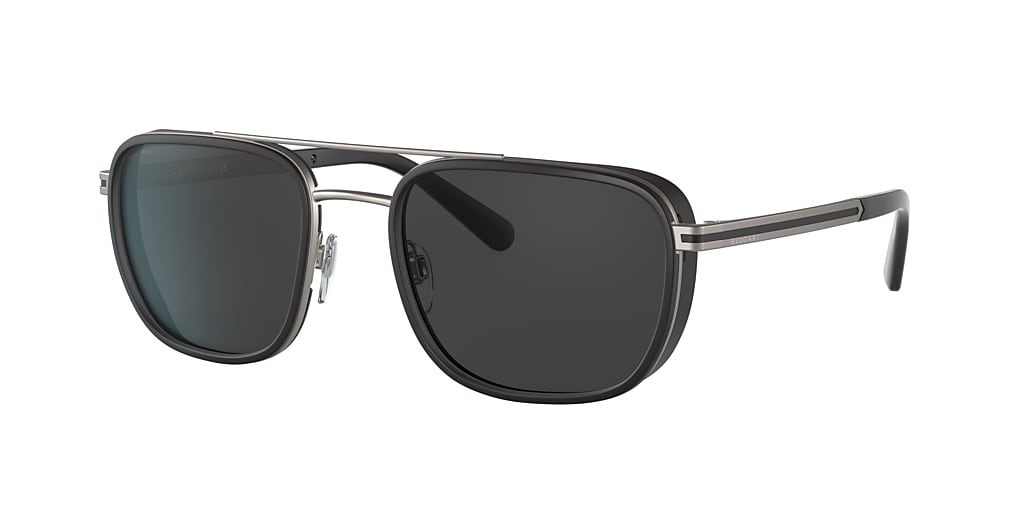 Bvlgari BV5053 56 Polar Grey & Matte Gunmetal Polarized Sunglasses ...