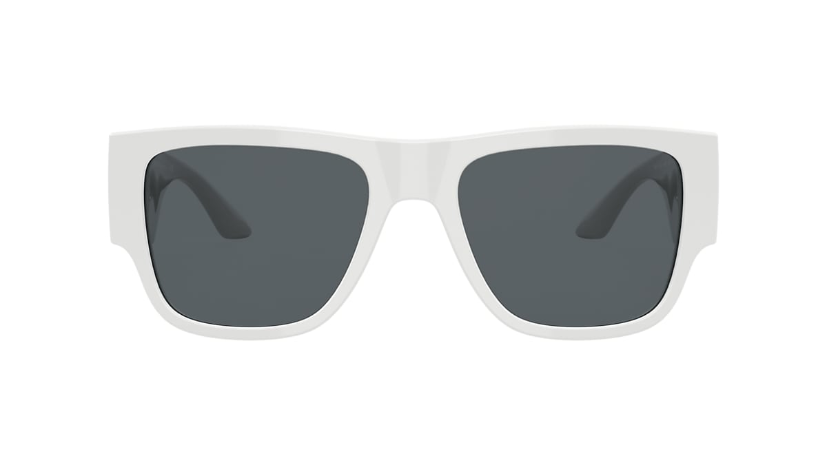 Versace VE4403 XL (57 - 20) with Grey lenses and White frame