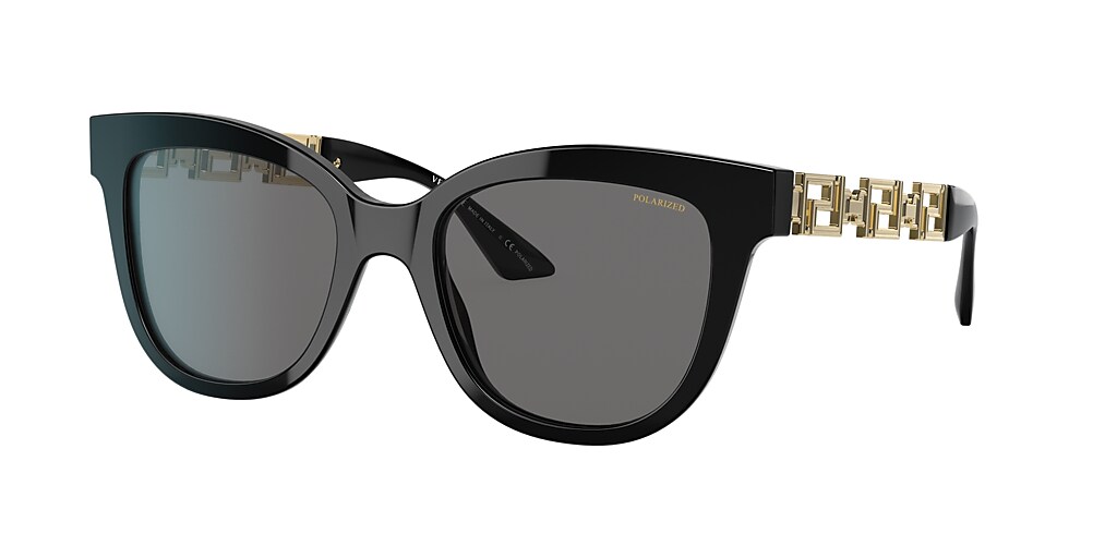 Versace VE4394 54 Dark Grey Polarized & Black Polarized Sunglasses ...