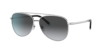 Tiffany & Co. TF3074 59 Polarized Grey Gradient & Silver Polarized 