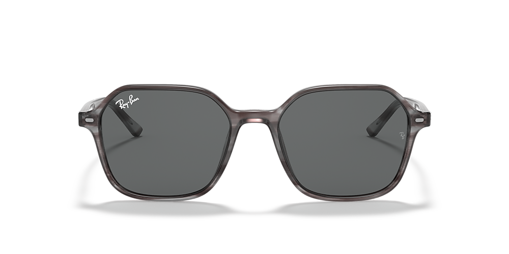 Ray-Ban RB2194 John 51 Dark Grey & Striped Grey Sunglasses