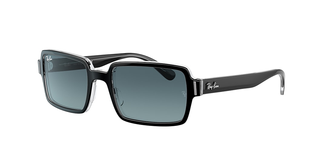 Ray-Ban RB2189 BENJI 0R Blue & Top Shiny Black On ...