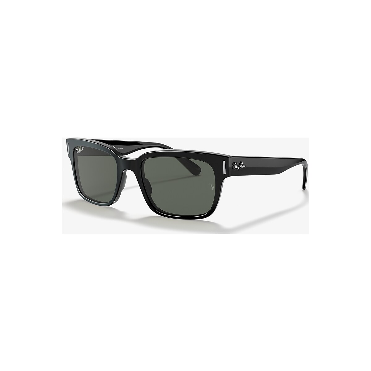 Ray-Ban RB2190 Jeffrey 55 Green & Black Polarized Sunglasses