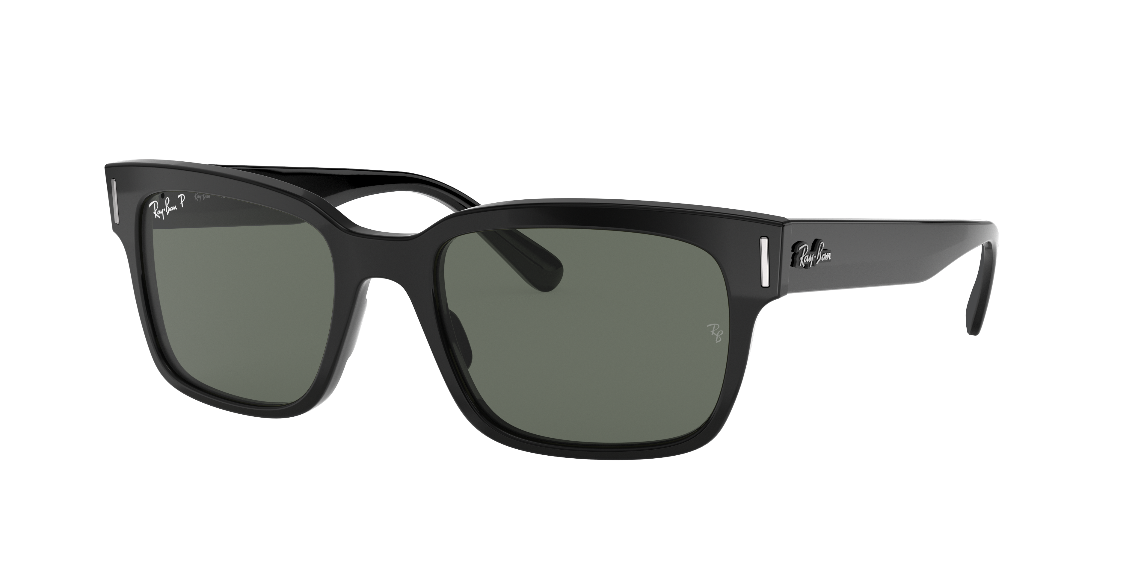 Ray-Ban RB2190 Jeffrey 55 Green & Black Polarized Sunglasses 