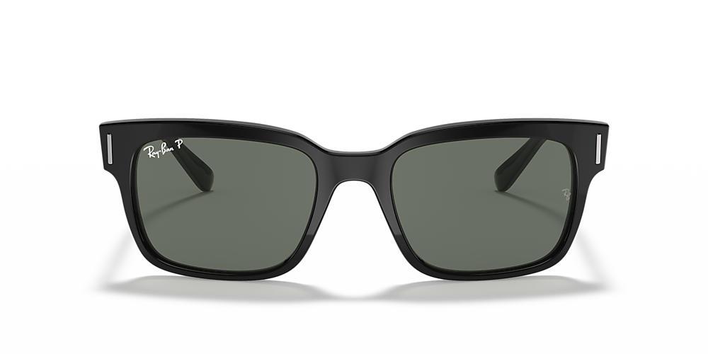 RAY-BAN RB2190 Jeffrey Black - Men Sunglasses, Green Lens