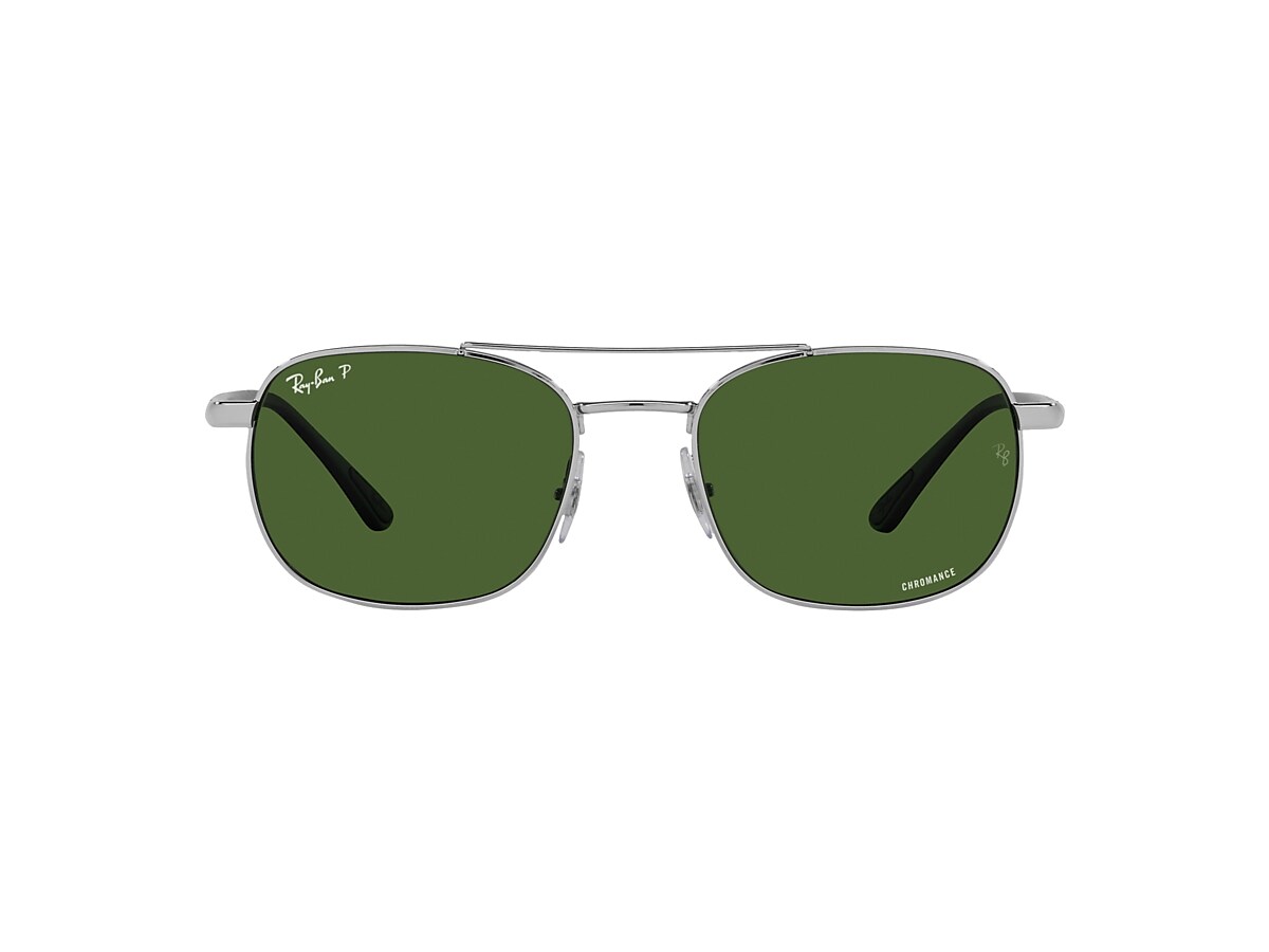 Ray-Ban RB3670CH Chromance 54 Dark Green & Silver Polarized