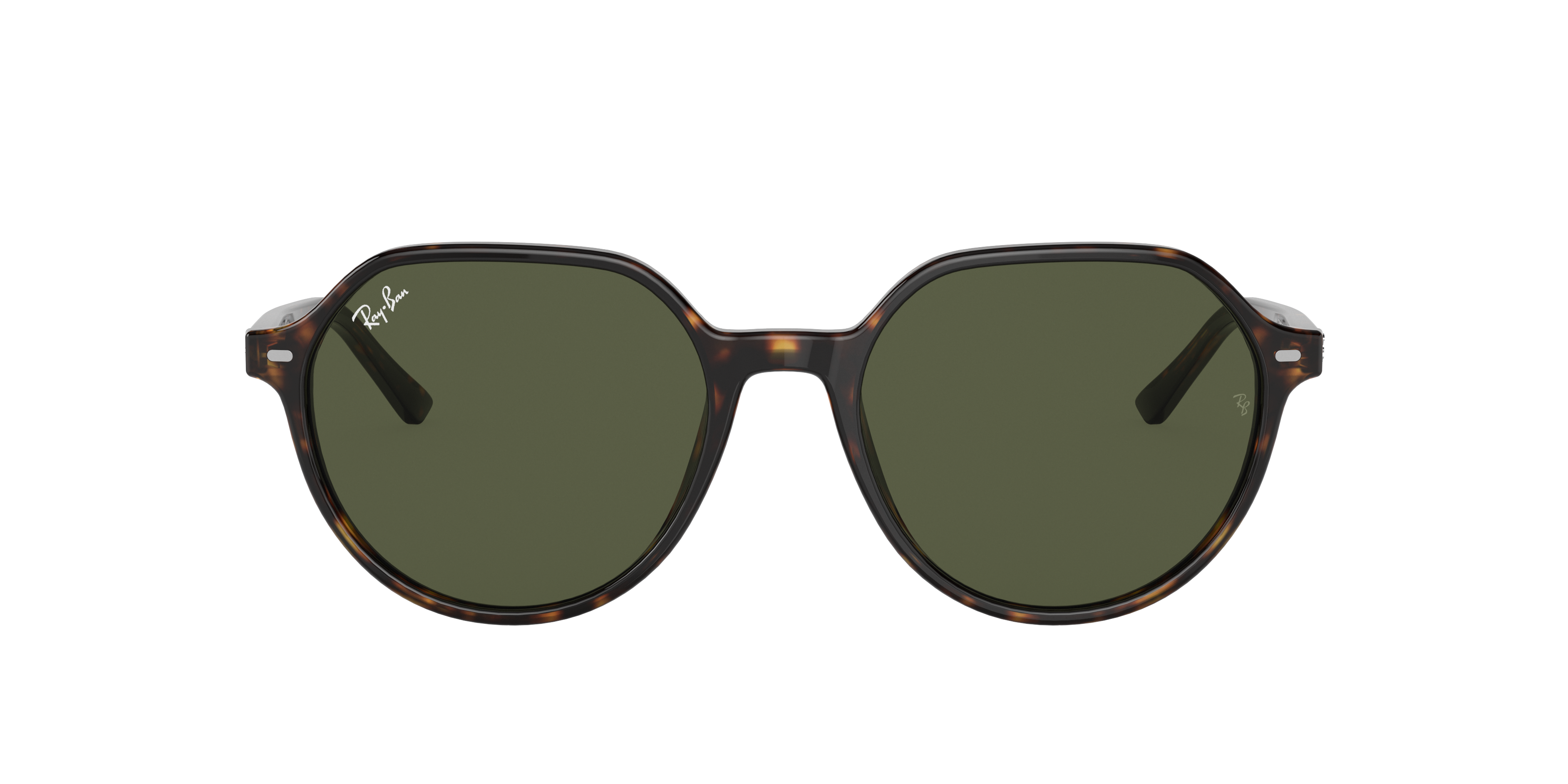 Ray Ban Thalia Sunglasses Tortoise Frame Green Lenses 53-18 In Green Classic G-15