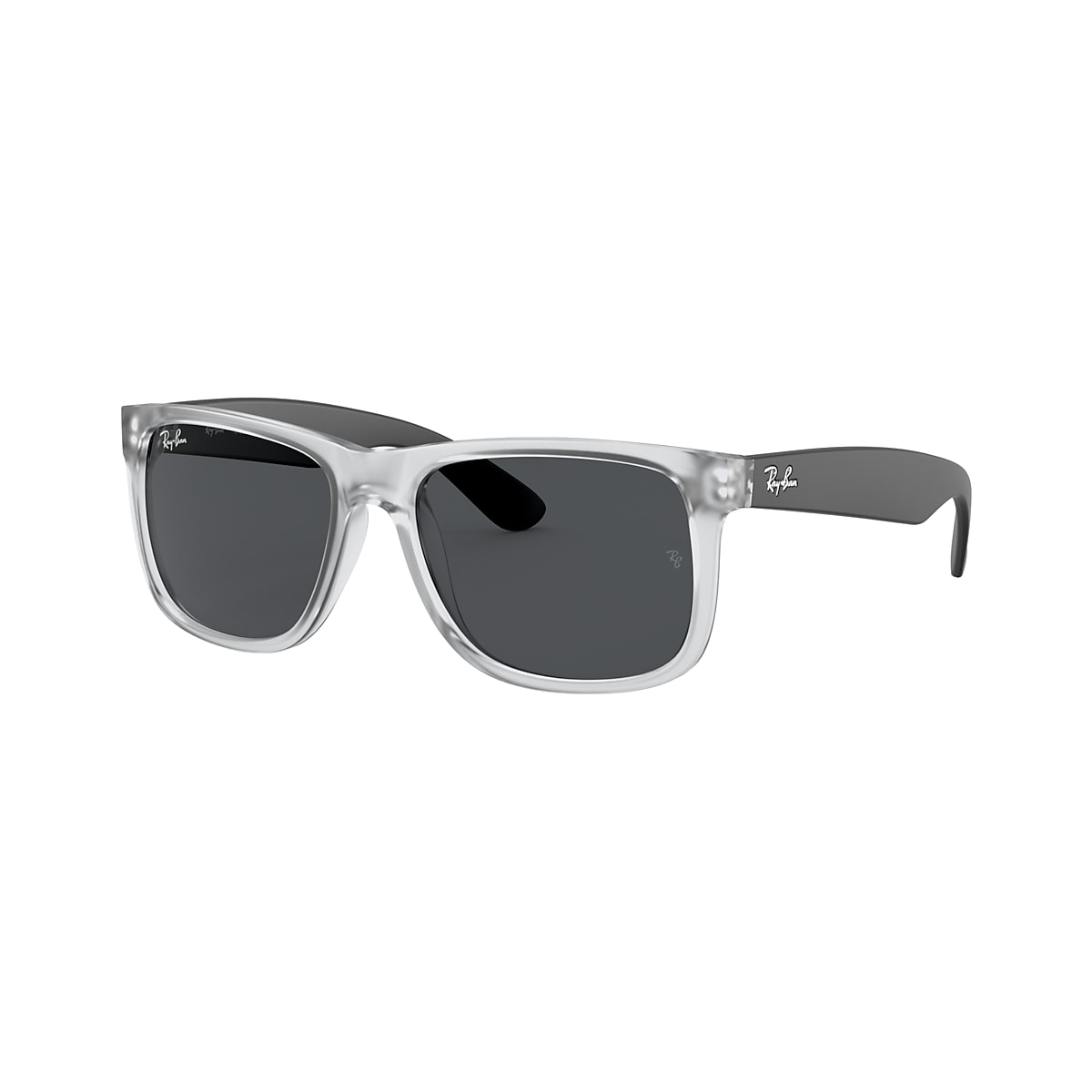Ray-Ban RB4165 Justin Color Mix 54 Dark Grey & Transparent Sunglasses |  Sunglass Hut USA