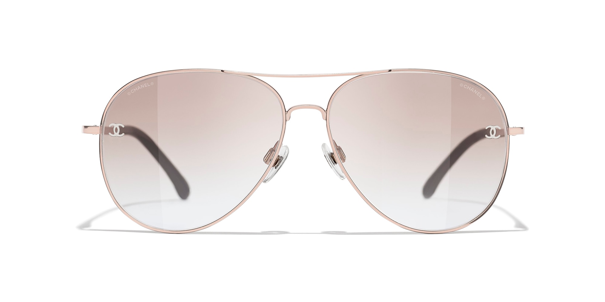 Chanel 4189TQ N395/S9 Gold Pilot Polarised Sunglasses | PRETAVOIR - US