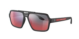 Prada Linea Rossa PS 01XS 59 Dark Grey Mirror Blue Red Black