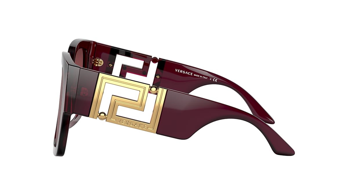 Versace VE4402 59 Dark Violet & Transparent Red Sunglasses 