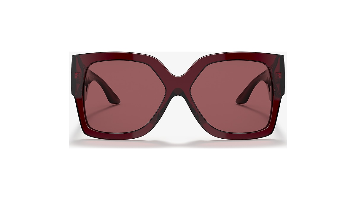 Versace VE4402 59 Dark Violet & Transparent Red Sunglasses 