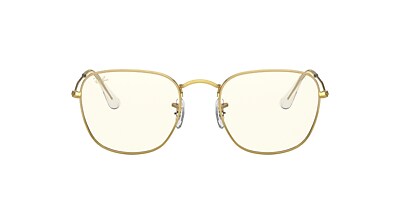 Ray-Ban RB3857 Frank Blue-Light Clear Evolve 51 Clear & Gold