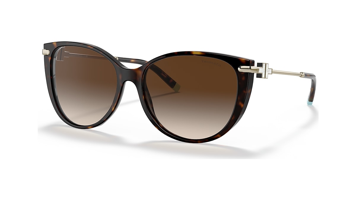 Tiffany & Co. TF4178 57 Brown Gradient & Havana Sunglasses 