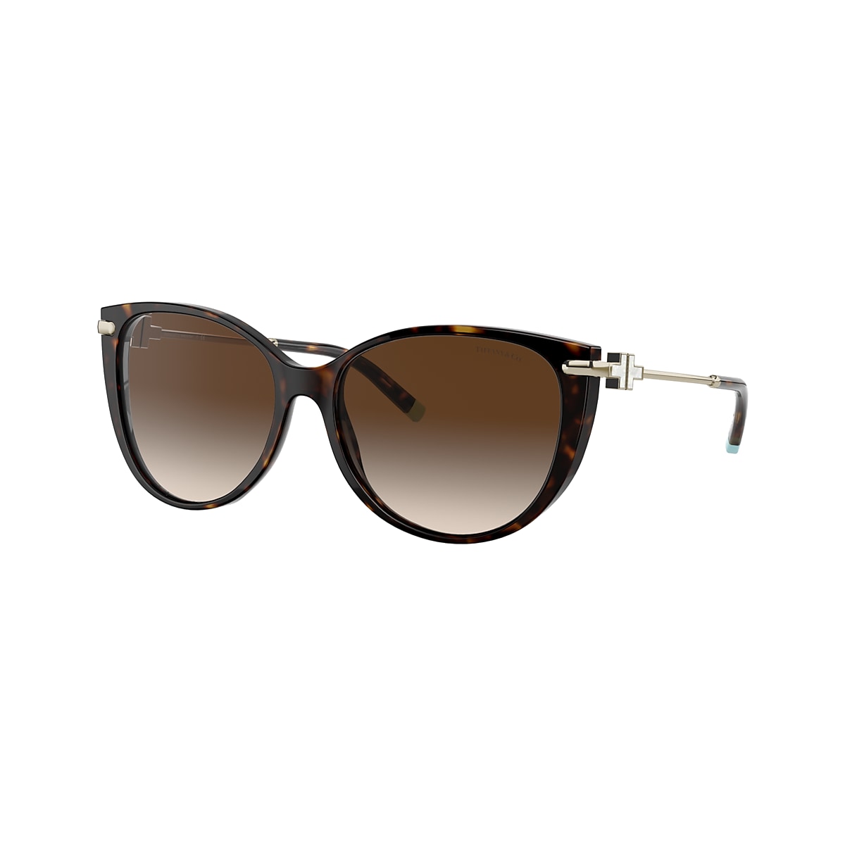 Tiffany & Co. TF4178 57 Brown Gradient & Havana Sunglasses