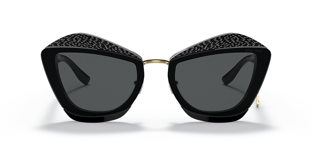 Miu Miu MU 01XS 67 Dark Grey & Black Sunglasses | Sunglass Hut USA
