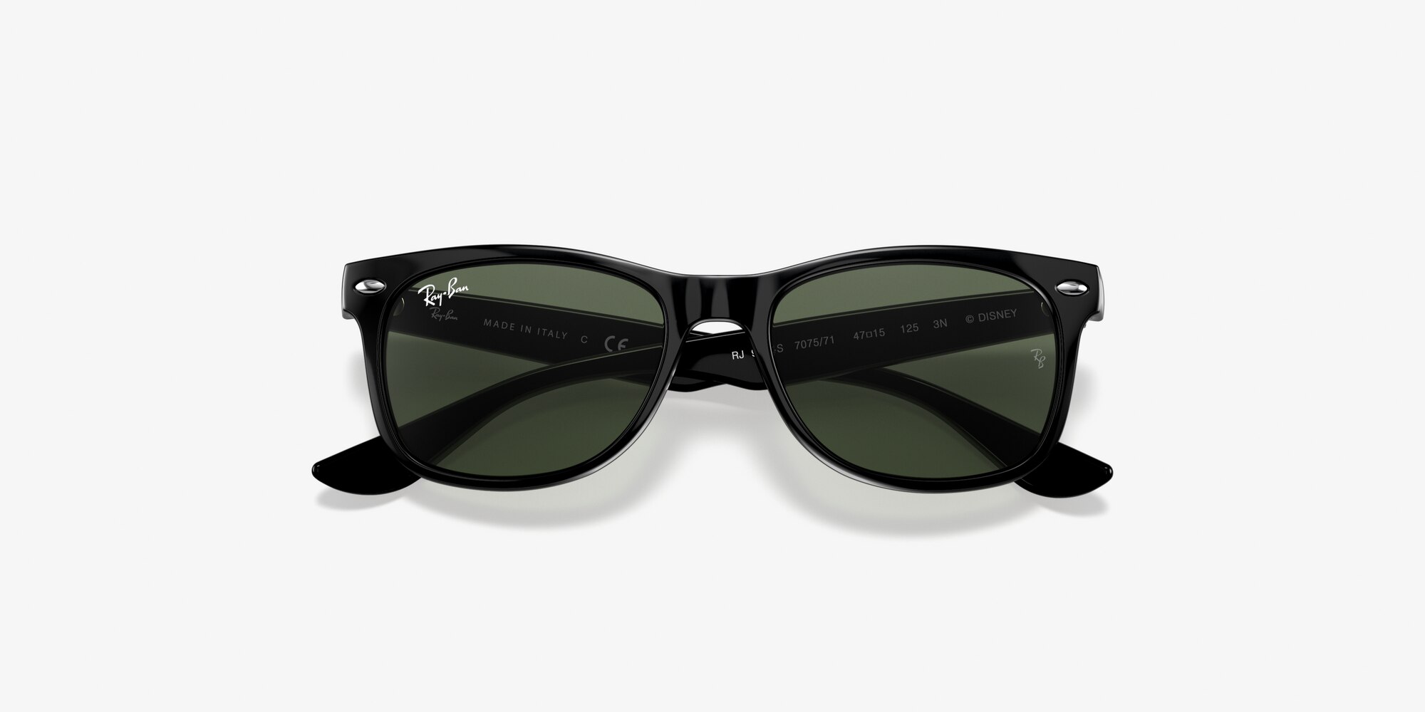 Ray-Ban RB9052S JUNIOR NEW WAYFARER MICKEY S20 47 Dark Green \u0026 Black  Sunglasses | Sunglass Hut USA