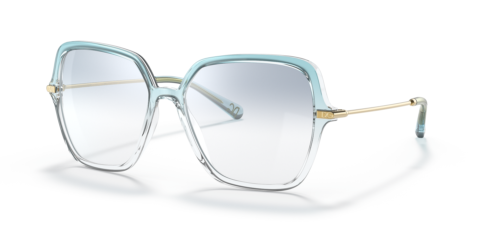 Dolce&Gabbana DG6157 57 Azul degradê transparente & Crystal degradê