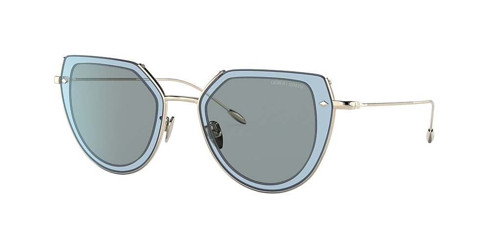 Giorgio Armani AR6119 58 Dark Grey & Pale Gold Sunglasses | Sunglass ...