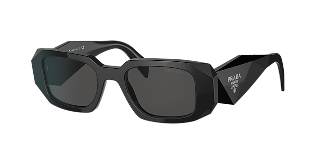 Prada PR 17WS 49 Dark Grey & Black Sunglasses