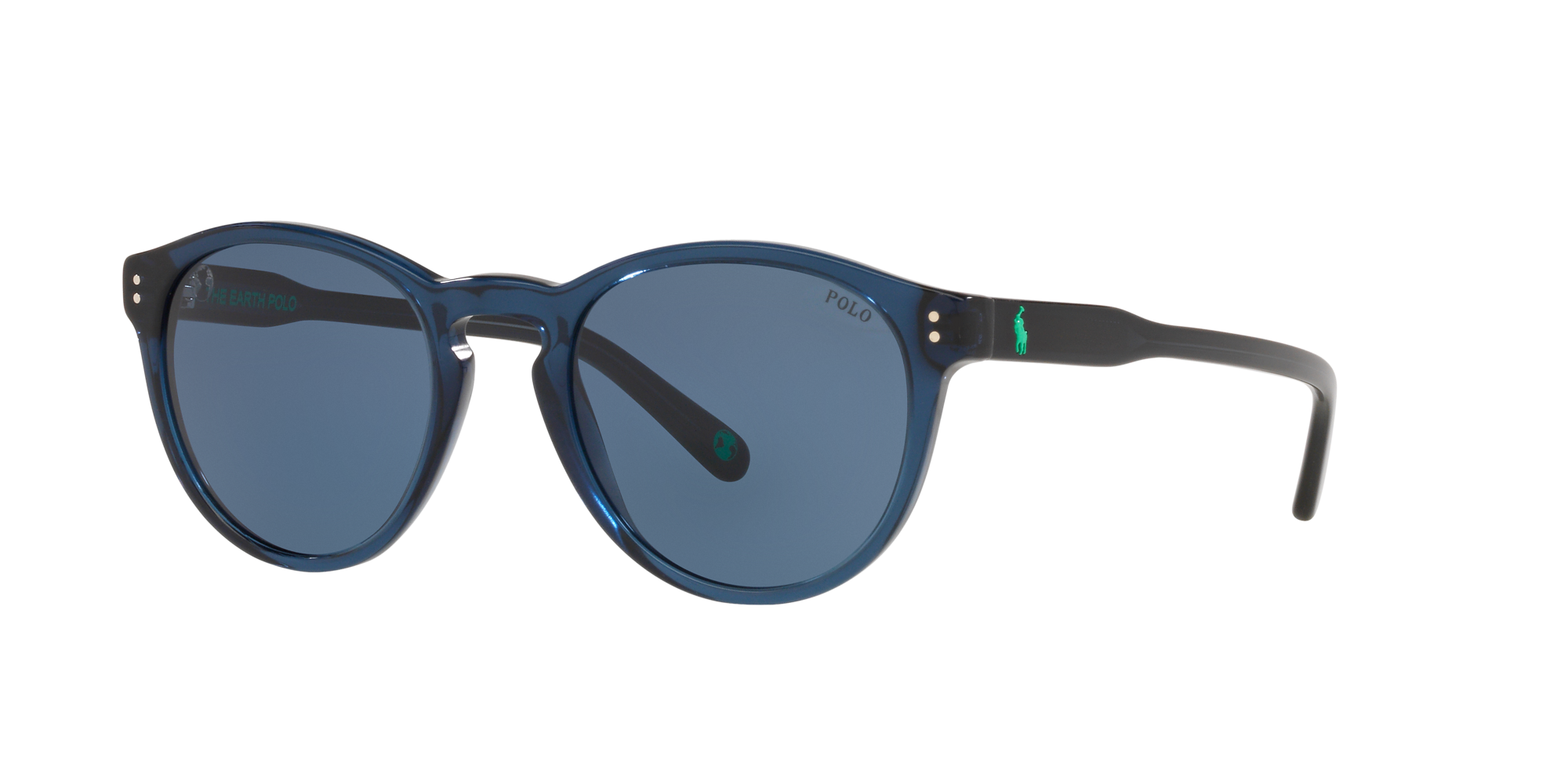 Polo Ralph Lauren Men's Ph4098 Square Sunglasses, Shiny Transparent Blue /Grey/Blue, 57 mm: Buy Online at Best Price in UAE - Amazon.ae