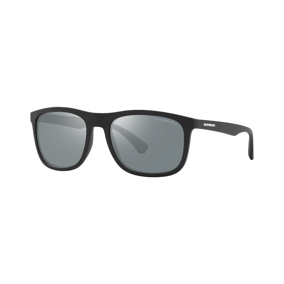 Emporio Armani EA4158 57 Grey Mirror Black & Matte Black Sunglasses | Sunglass  Hut Australia
