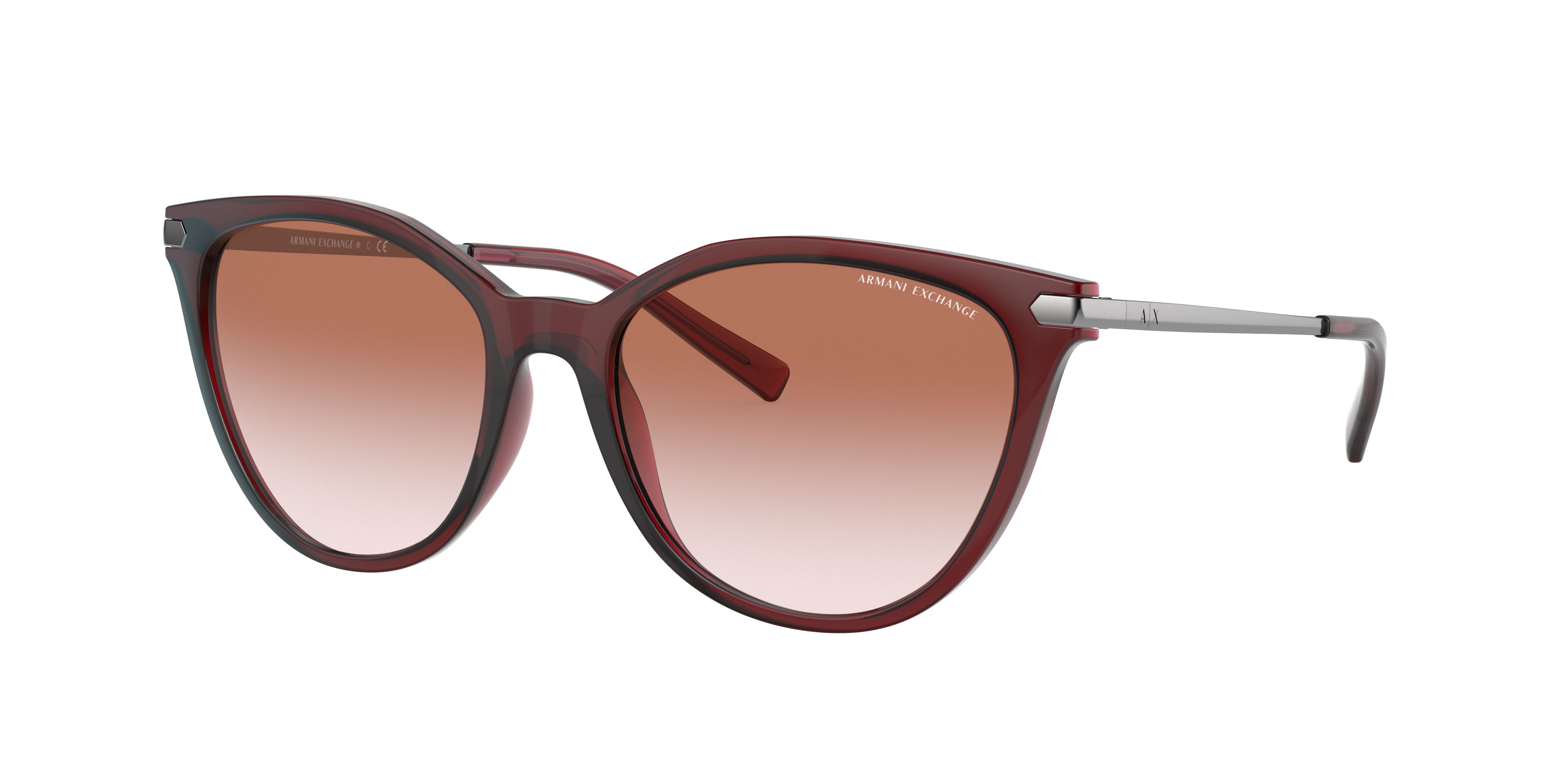 Armani Exchange Woman Sunglass Ax4107s In Pink Gradient