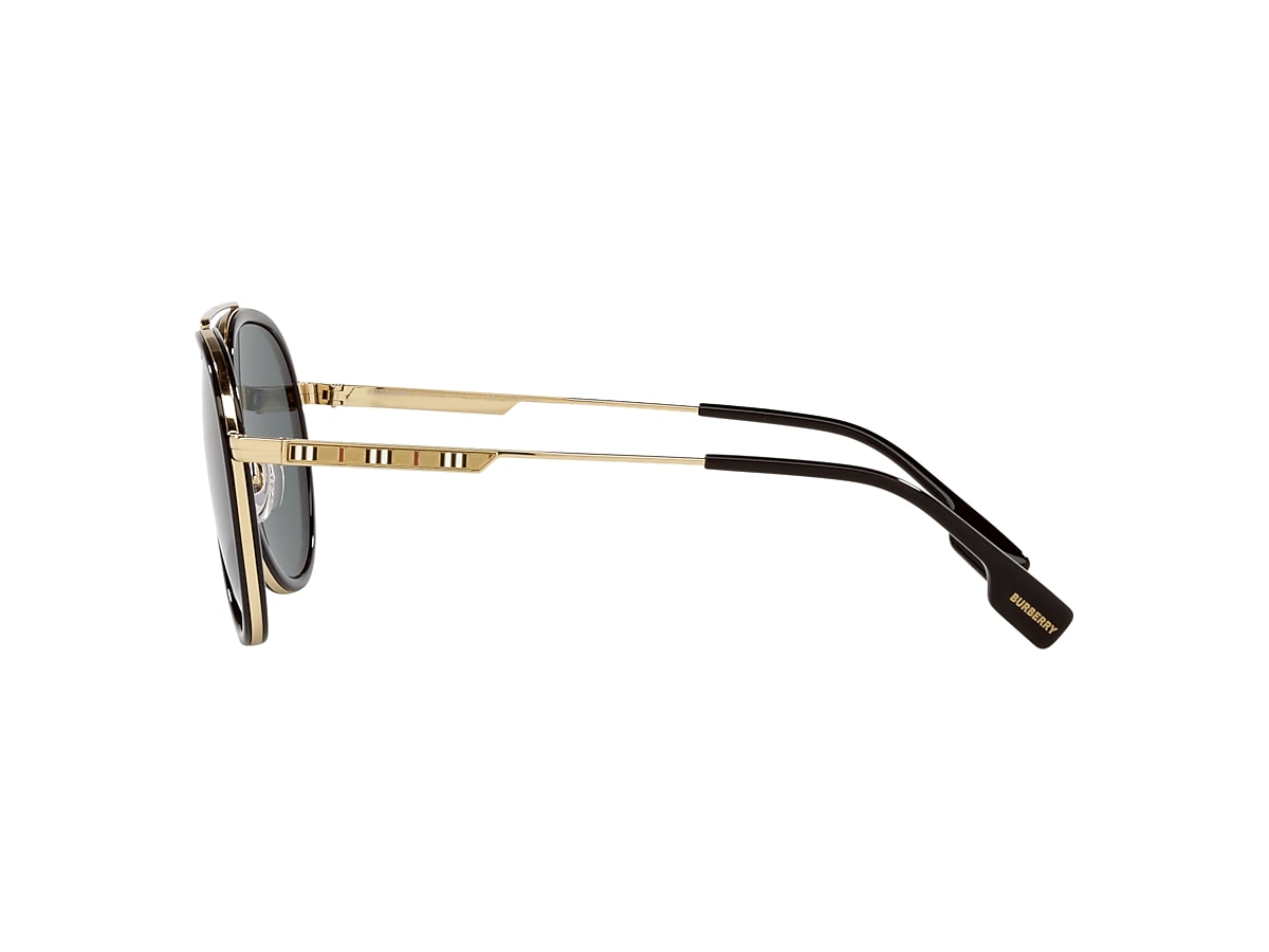 Burberry sunglasses cheap gold side