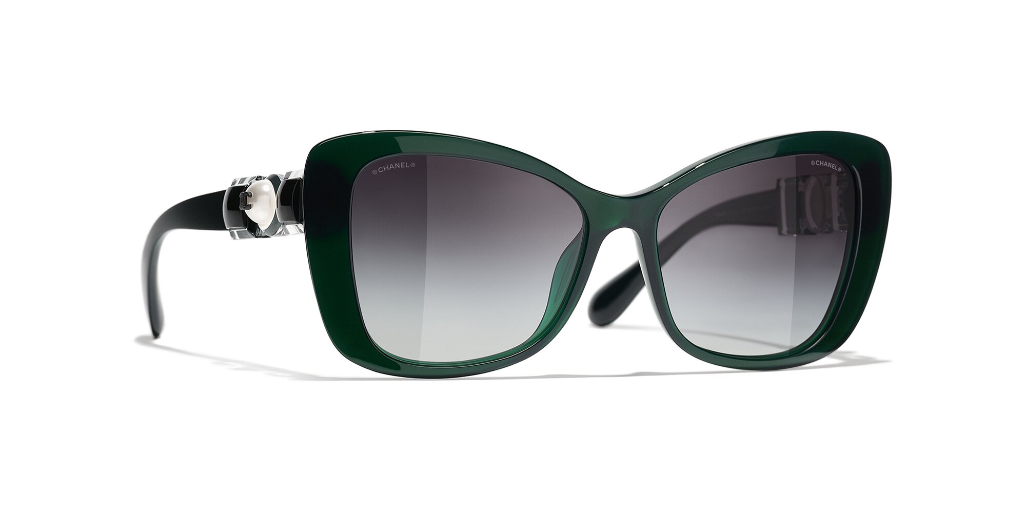 chanel green sunglasses