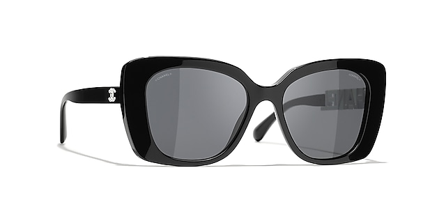 Chanel Square Sunglasses CH5422B 53 Grey & Black Sunglasses