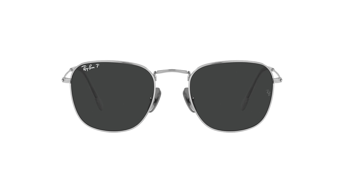 Ray-Ban RB8157 Frank Titanium 51 Polarized Black & Silver Polarized  Sunglasses | Sunglass Hut USA