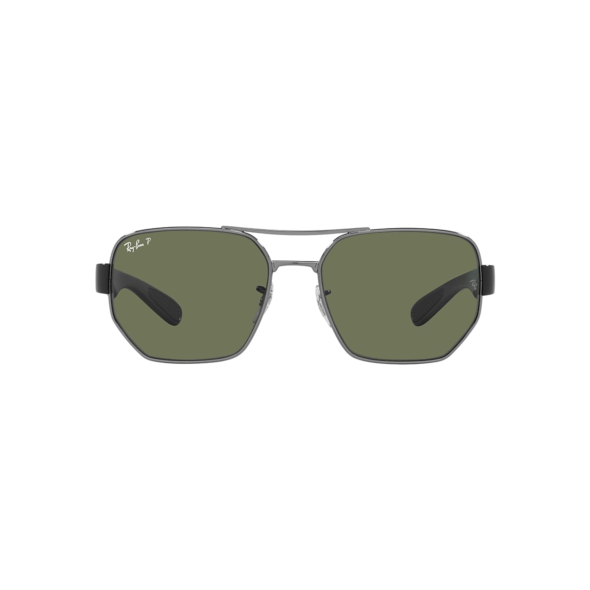 Ray-Ban RB3672 60 Green & Gunmetal Polarized Sunglasses