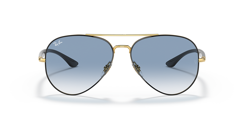 sangtekster Senatet gentagelse Ray-Ban RB3675 58 Light Blue & Black On Gold Sunglasses | Sunglass Hut  Australia