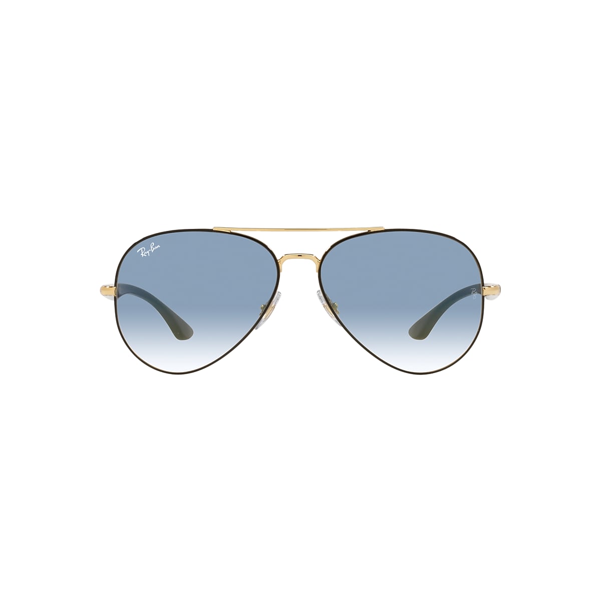 strategie Agressief Specialiseren Ray-Ban RB3675 58 Light Blue & Black On Gold Sunglasses | Sunglass Hut USA